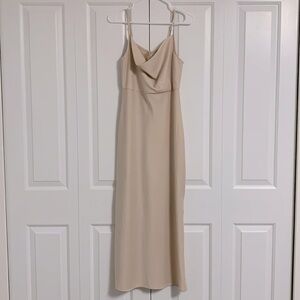 BHLDN cowl-neck midi slip dress. Size 6